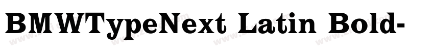 BMWTypeNext Latin Bold字体转换